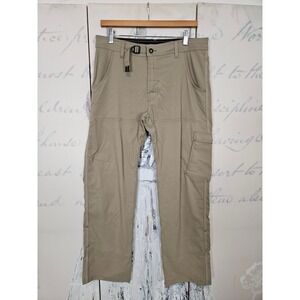 Prana Stretch Zion Mens 32x30 Khaki Tan Hiking Climbing Cargo Pants